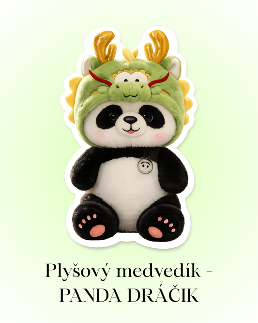 Plyšový medvedík - Panda dráčik