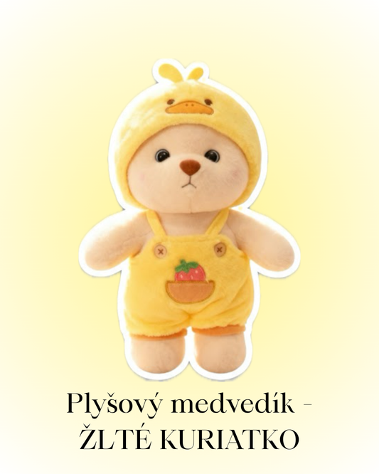 Plyšový medvedík  - Žlté kuriatko
